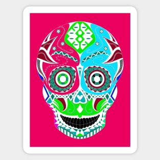 sugar skull of death ecopop Sticker